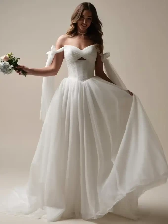 Maggie Sottero EVAN #0 Ivory/Ivory (gown with Natural Illusion) thumbnail